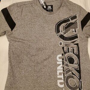 Ecko Unltd Gray Marled Graphic T-Shirt Large NWT Streetwear Tee